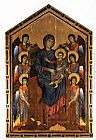 Giovanni Cimabue The Virgin And Child In Majesty Surrounded By Six Angels painting